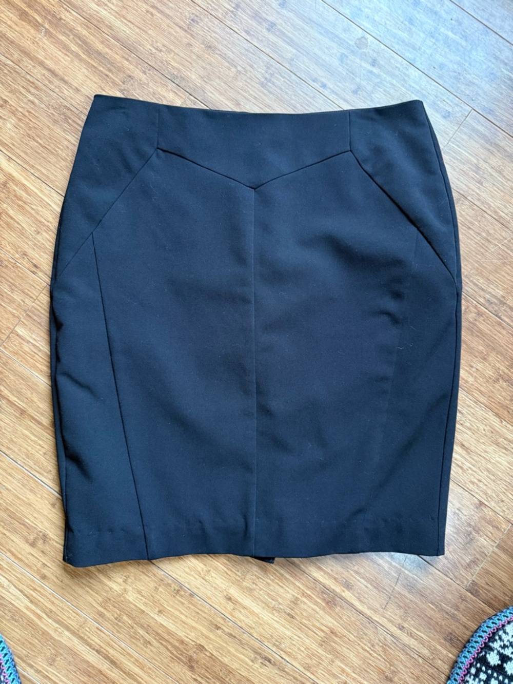 Worthington Black Panel Detail Pencil Skirt